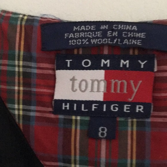 Vintage Tommy Hilfiger Wool Plaid Dress - Picture 4 of 6